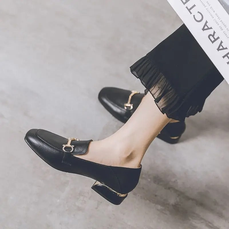 Heeled moccasin for women Podoways