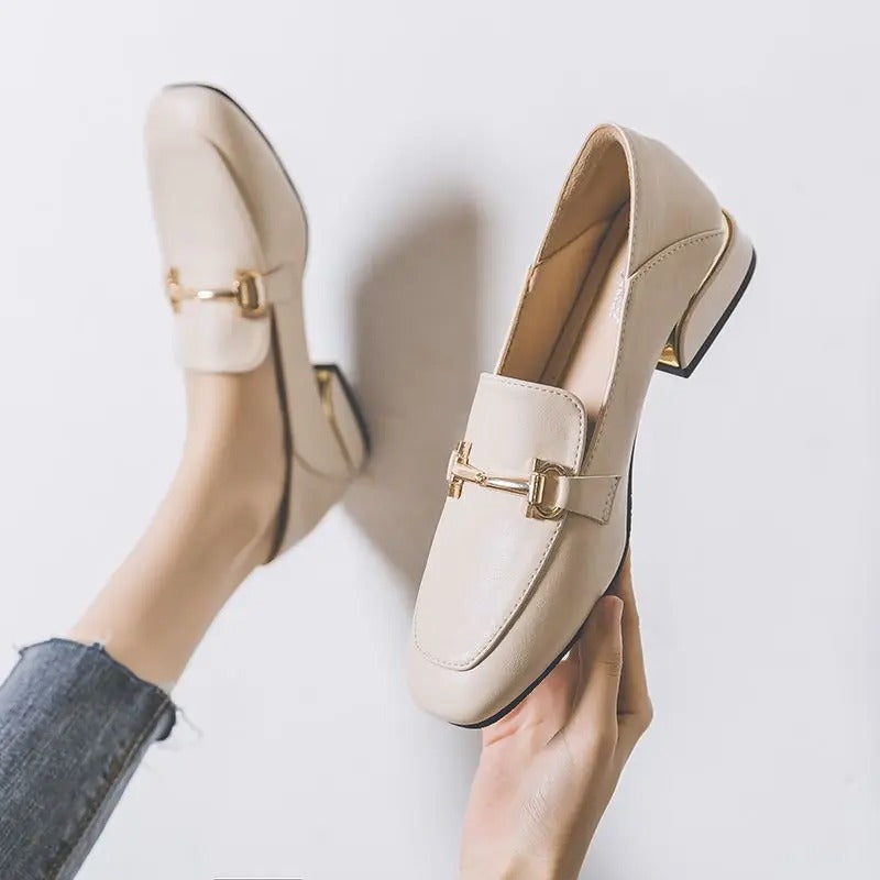 Heeled moccasin for women Podoways 36 Ivory