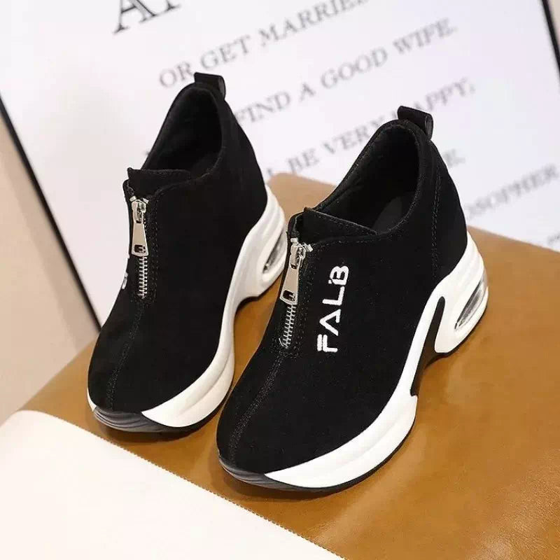 Trendy wedge sneaker for women Podoways 36 Black
