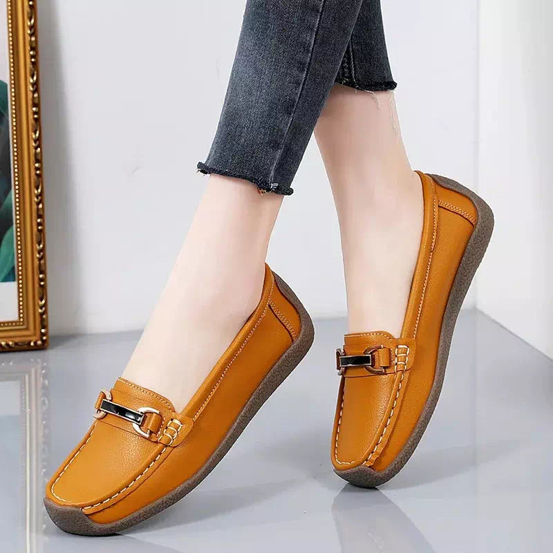 Very soft leather moccasin for women Podoways 36 Coral