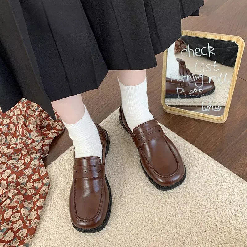 Brown moccasin for women Podoways