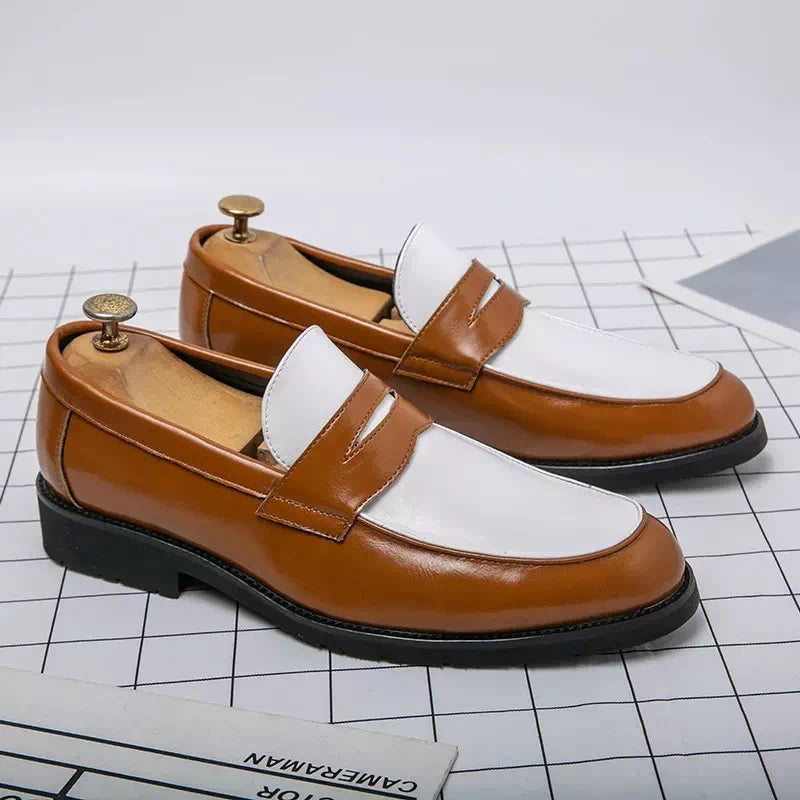 Black and white moccasin for women Podoways