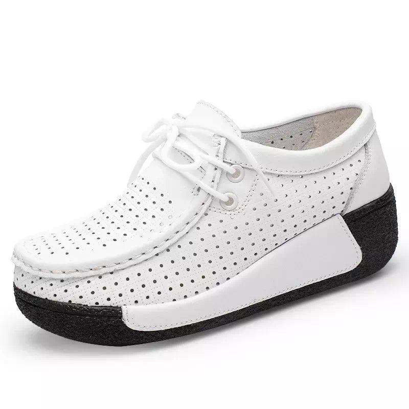 Genuine leather ankle boot Podoways 36 White