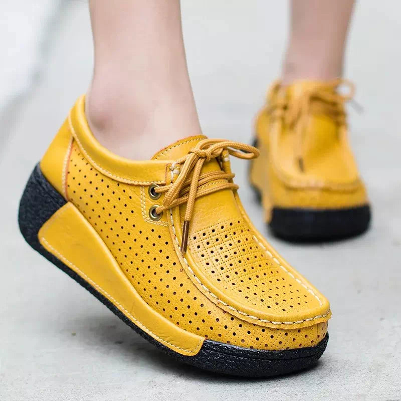 Podoways genuine leather ankle boot