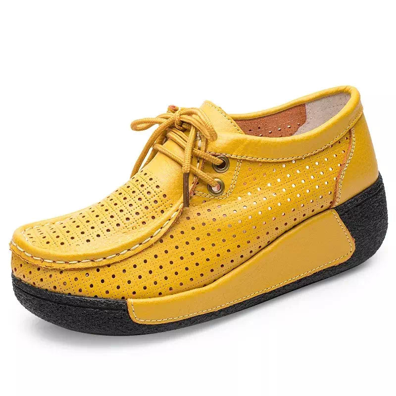 Podoways genuine leather ankle boot 36 Yellow