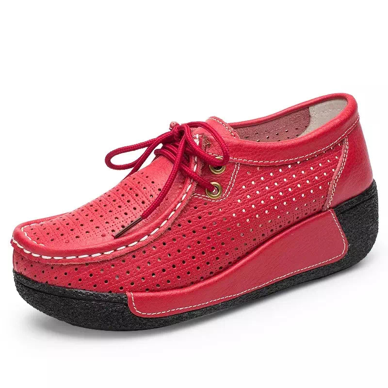 Genuine leather ankle boot Podoways 36 Red