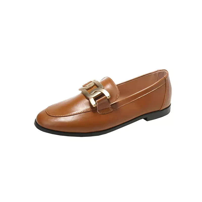 Loafers with chains for women Podoways 36 Chocolate