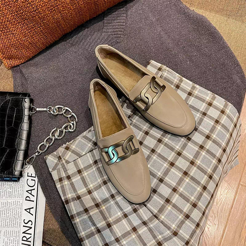 Moccasins with chains for women Podoways