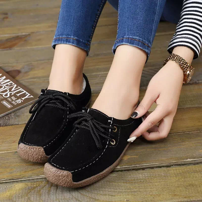 Women's lace-up moccasin Podoways 36 Black
