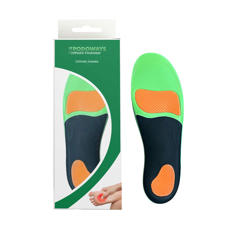 Orthotic insoles for plantar pain relief