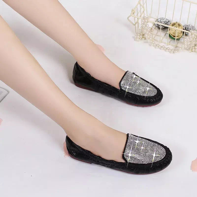 Sequined moccasin for women Podoways