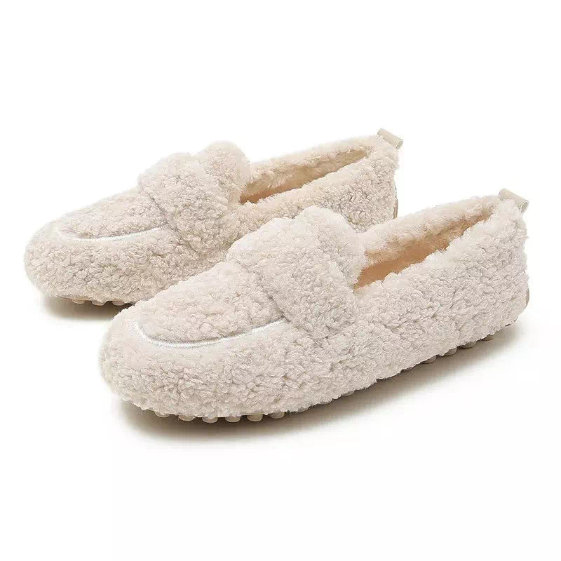 Podoways women's fur-lined moccasin