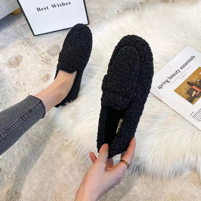Women's fur-lined moccasin Podoways 36 Black