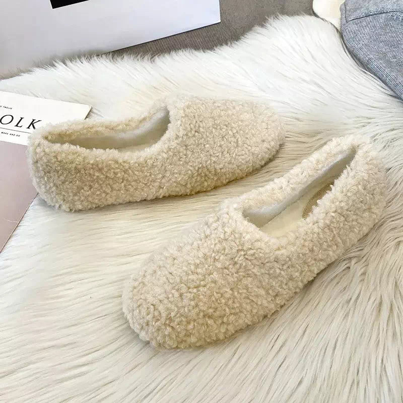 Podoways women's fur-lined moccasin