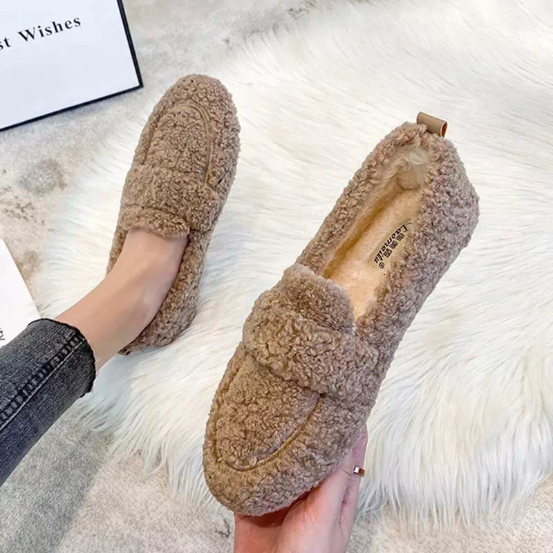 Women's fur-lined moccasin Podoways 36 RosyBrown