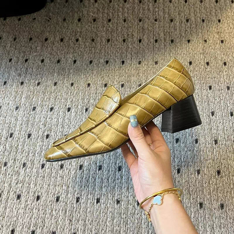 Crocodile moccasin for women Podoways