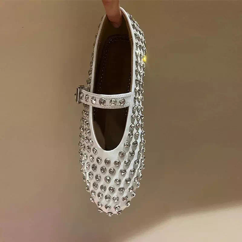 Studded moccasin for women Podoways 36 White
