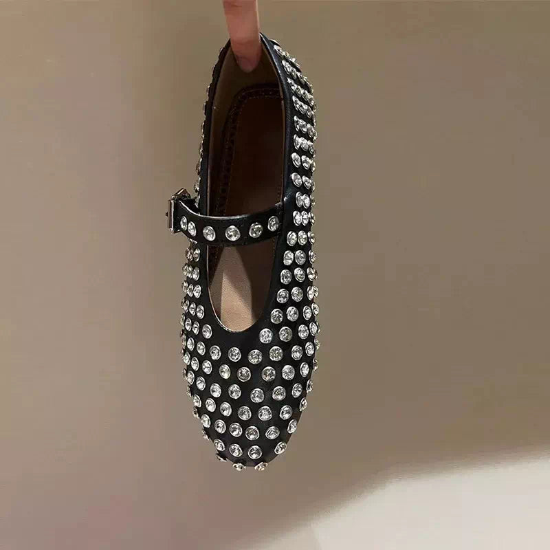 Studded moccasin for women Podoways 36 Black