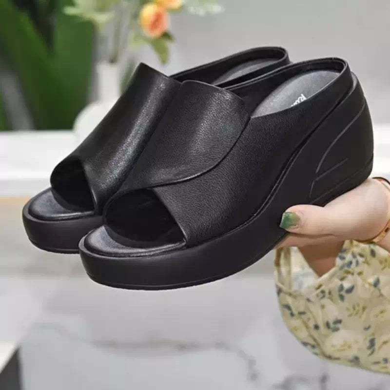 Orthopedic high-heeled slides Podoways 36 Black