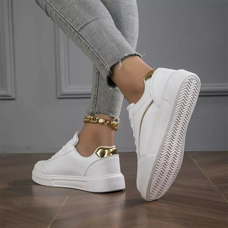 Chic white sneaker for women Podoways