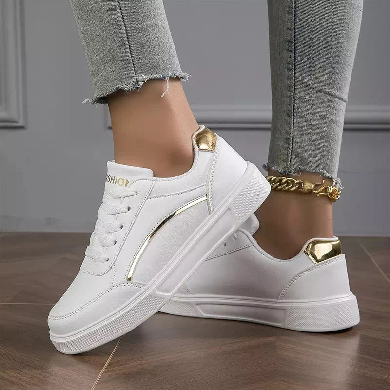Chic white sneaker for women Podoways