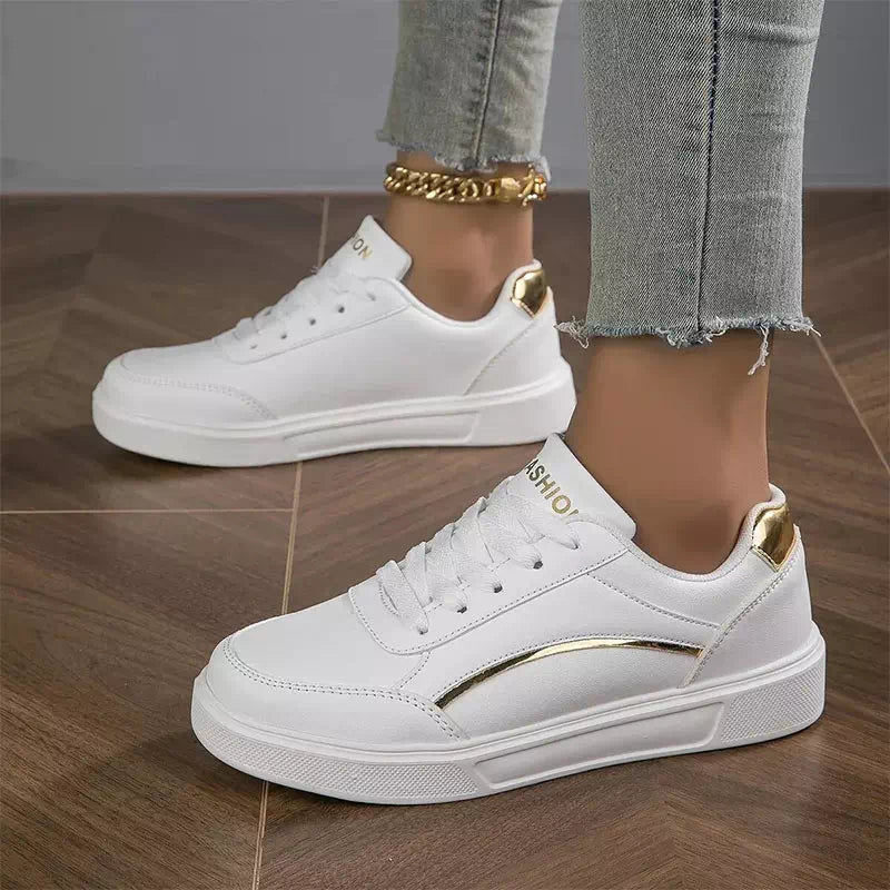 Chic white sneaker for women Podoways