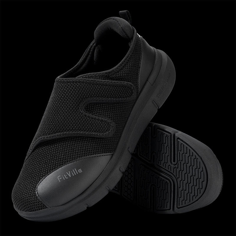 Orthopedic sandals for hallux valgus - easy opening Podoways 36 Black