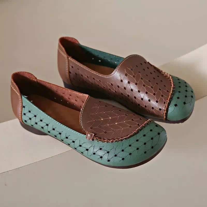 Podoways women's braided moccasin