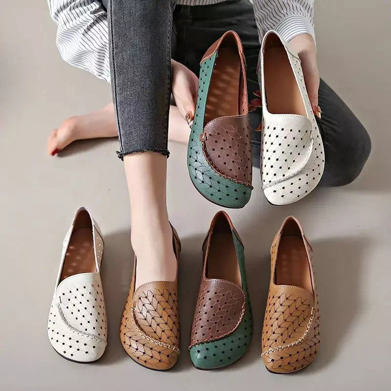 Podoways women's braided moccasin