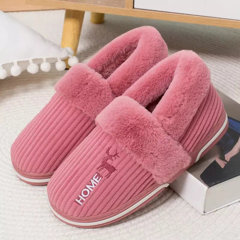 Podoways unisex indoor slippers 36 PaleVioletRed