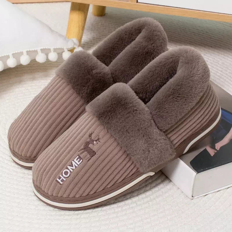 Podoways unisex indoor slippers 36 Tan