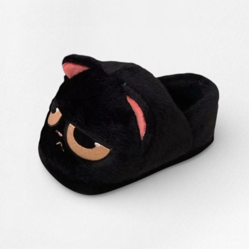 Women’s Black Cat Slippers