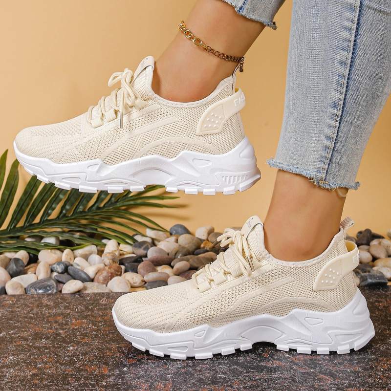 Women’s Lightweight Sneakers with Thick Sole Design