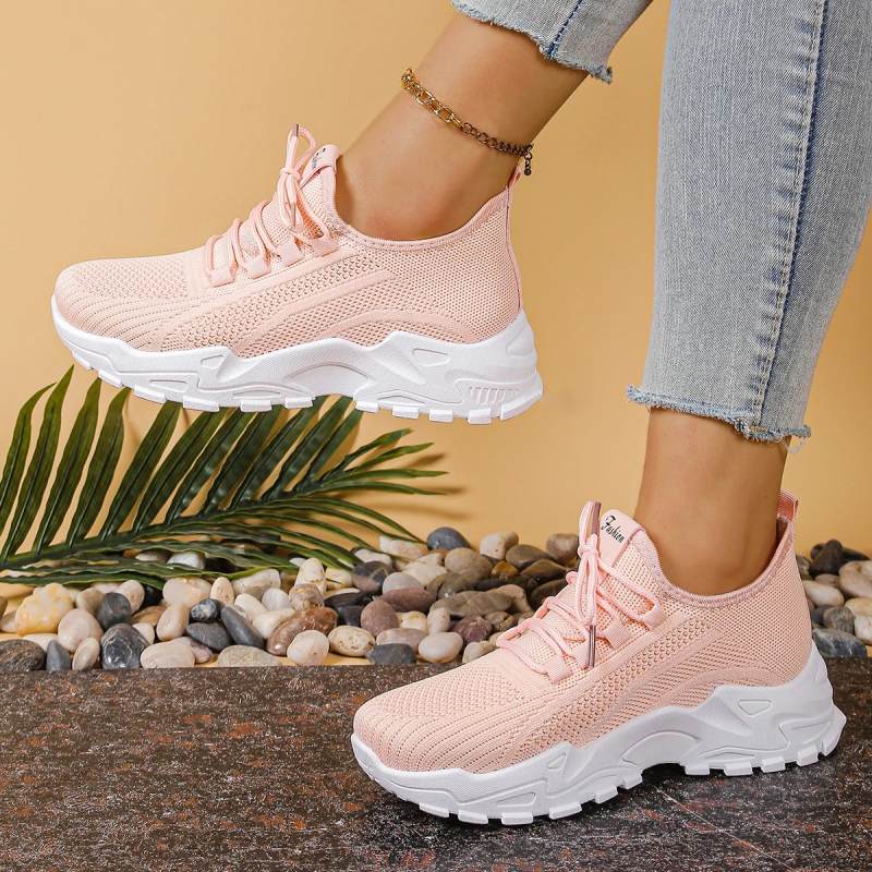 Women’s Lightweight Sneakers with Thick Sole Design