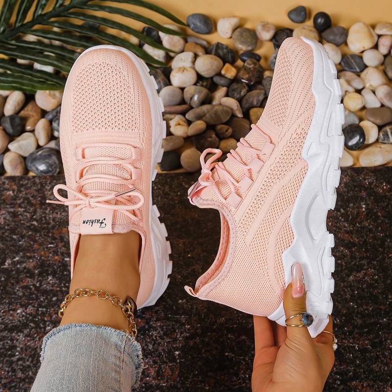 Women’s Lightweight Sneakers with Thick Sole Design