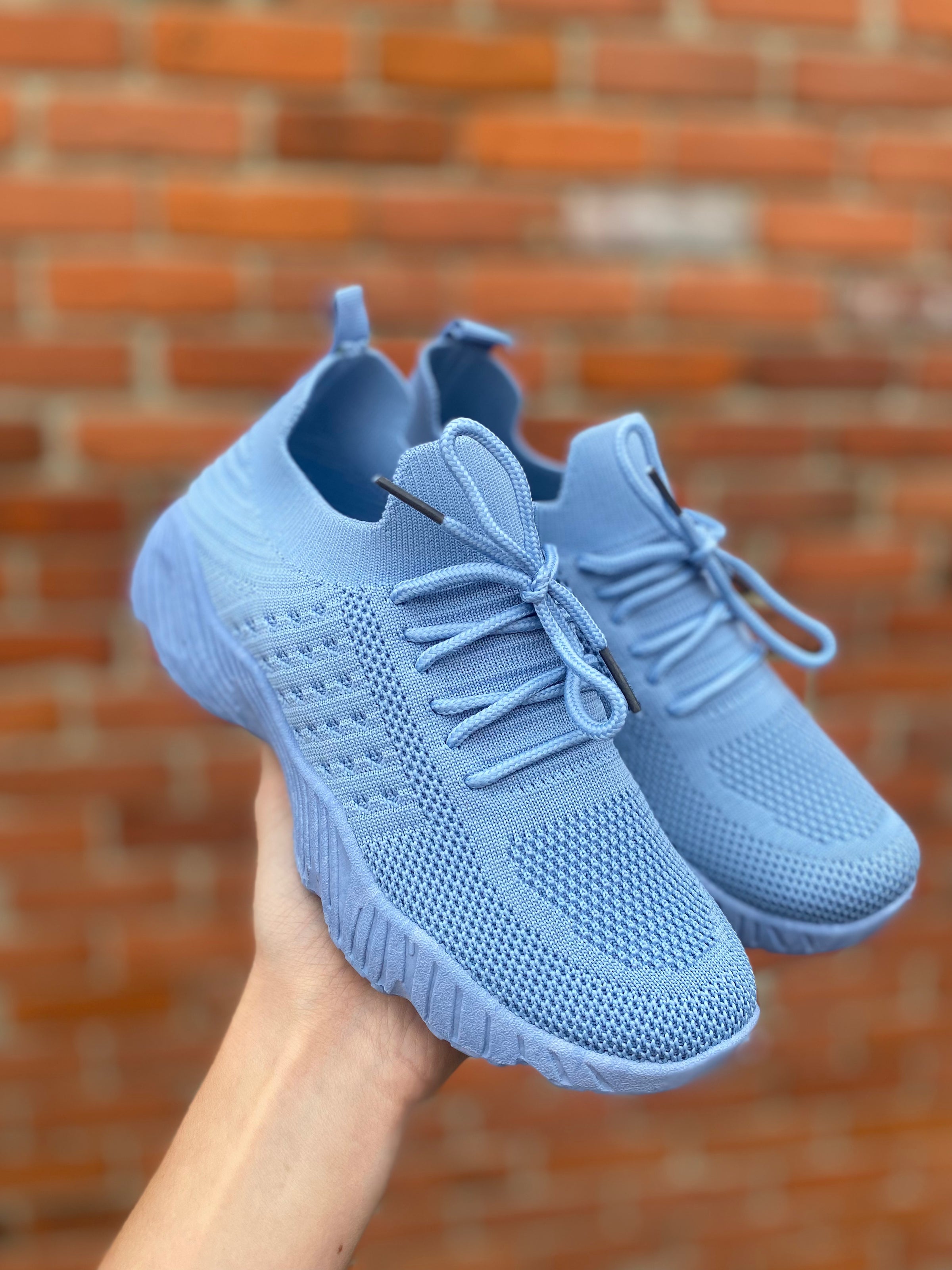 Blue sneakers for women