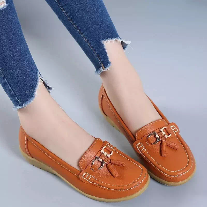 Orthopedic moccasins for women Podoways 36 DarkOrange