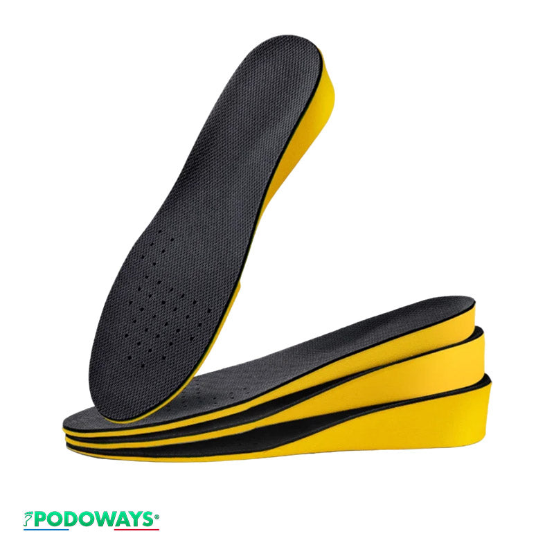 Heel lift insoles