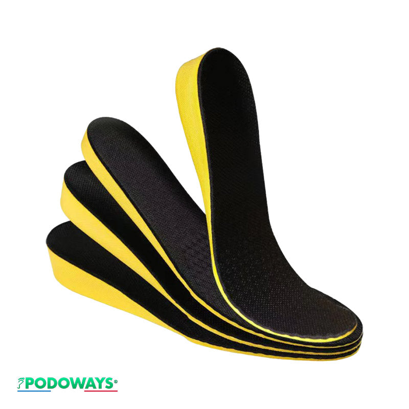 Heel lift insoles