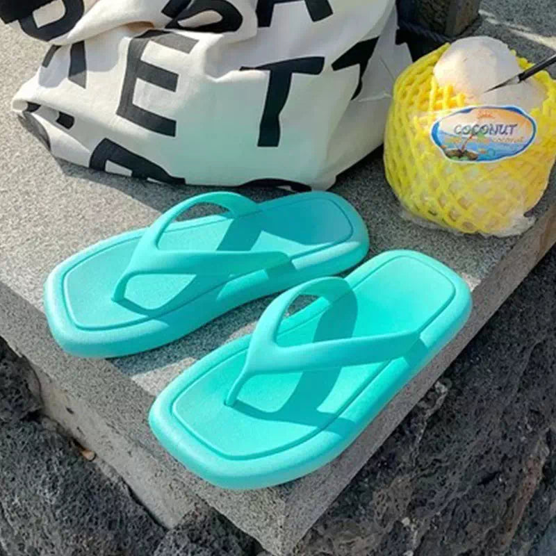 Simple and lightweight orthopedic flip flops Podoways 36 Cyan