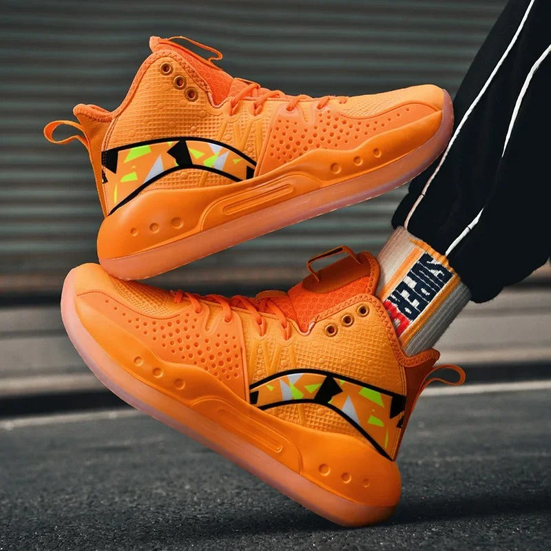Podoways men's orange sneaker