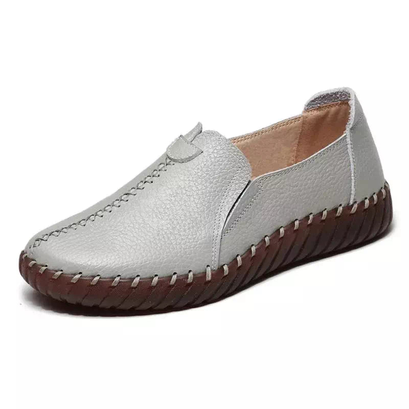 Wide foot moccasin for women Podoways 36 LightGray