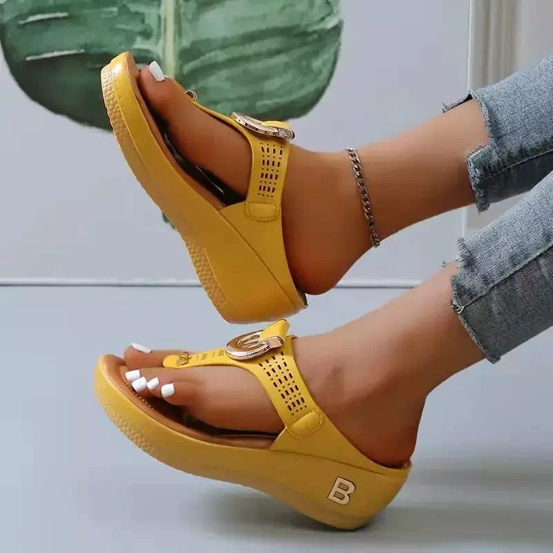 Modern and elegant women's orthopedic flip flops Podoways