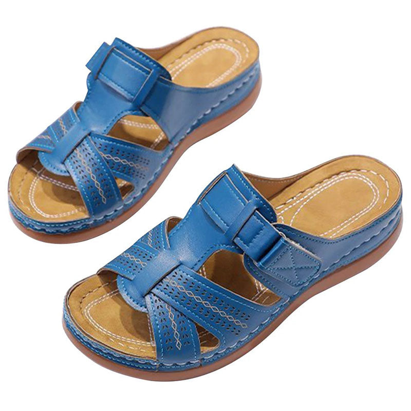 women's sandals ergonomic sole Podoways 36 SteelBlue