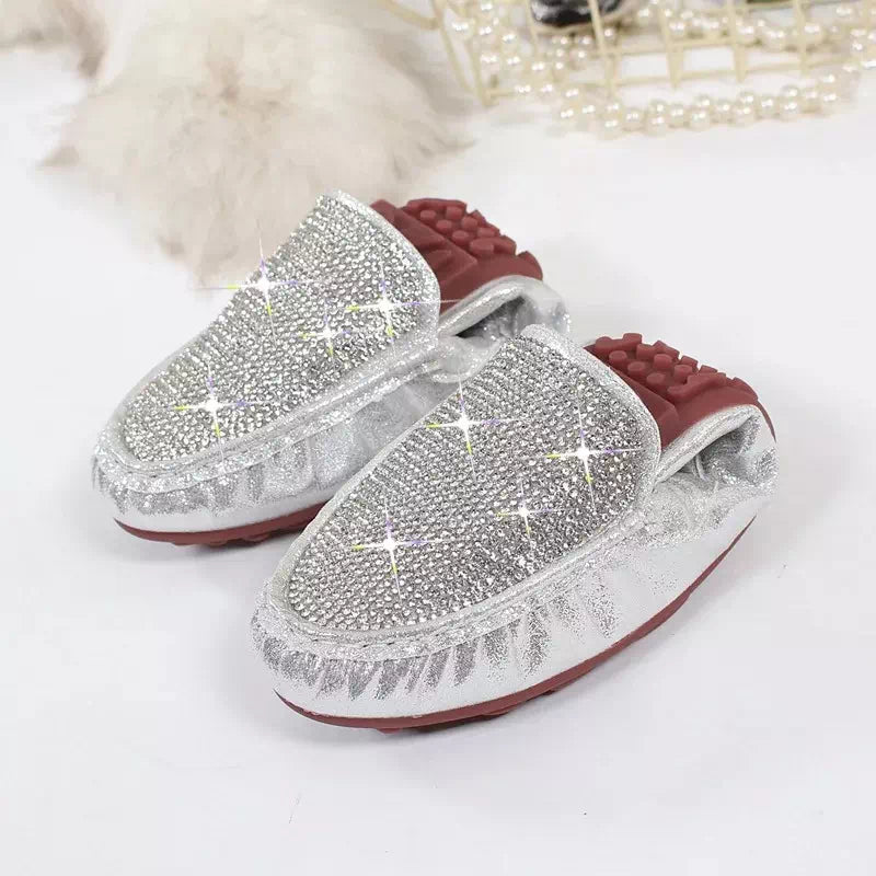 Sequined moccasin for women Podoways