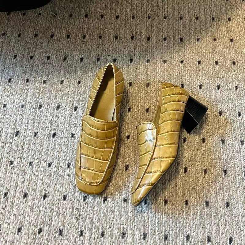 Crocodile moccasin for women Podoways