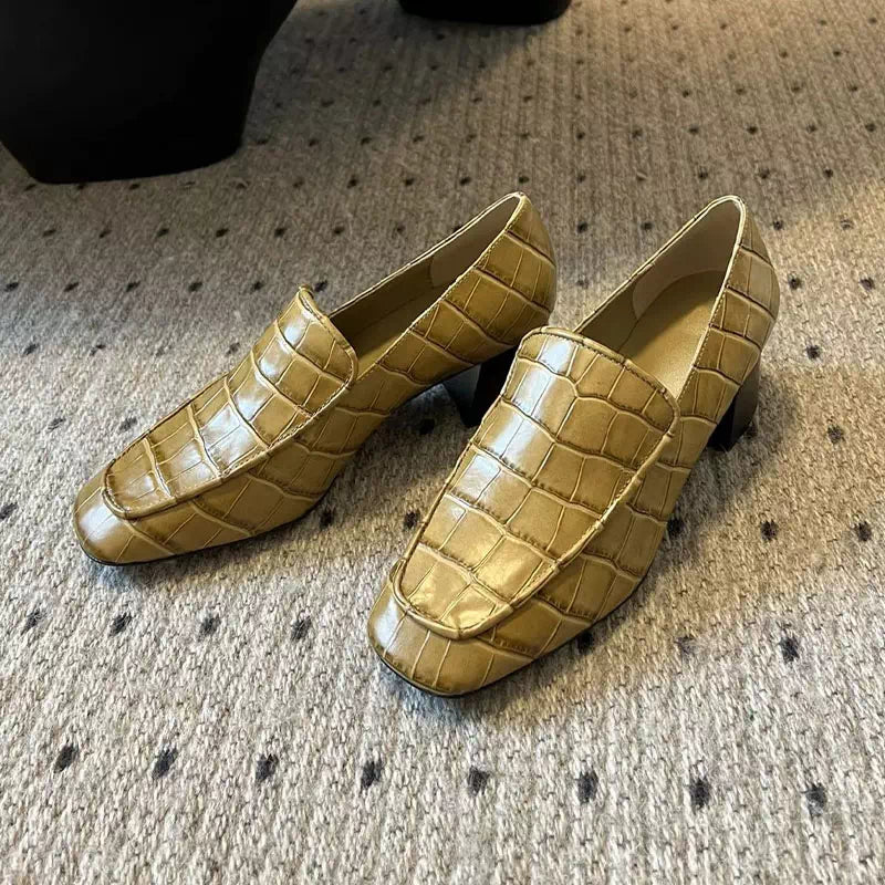 Crocodile moccasin for women Podoways