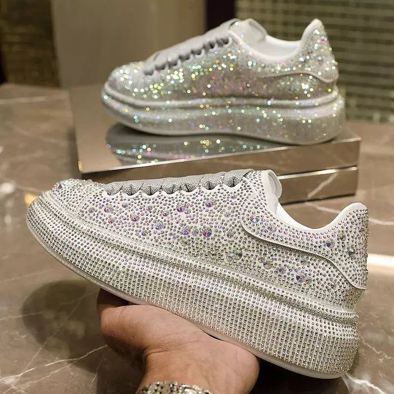 Silver sneaker for women Podoways