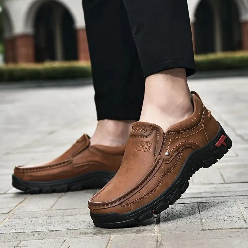 Men’s Brown Leather Orthopaedic Loafers