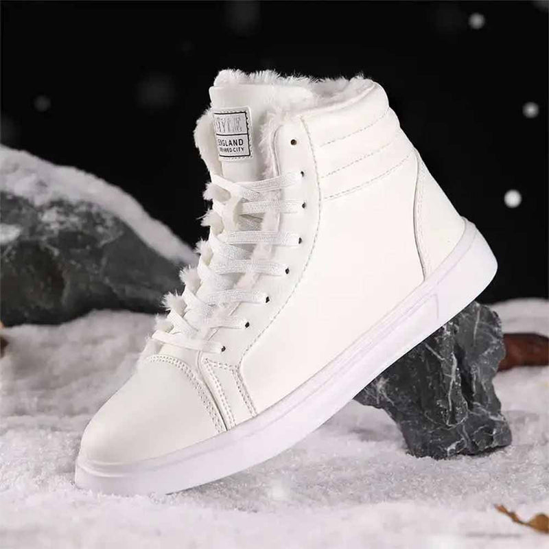 High top white sneakers for men